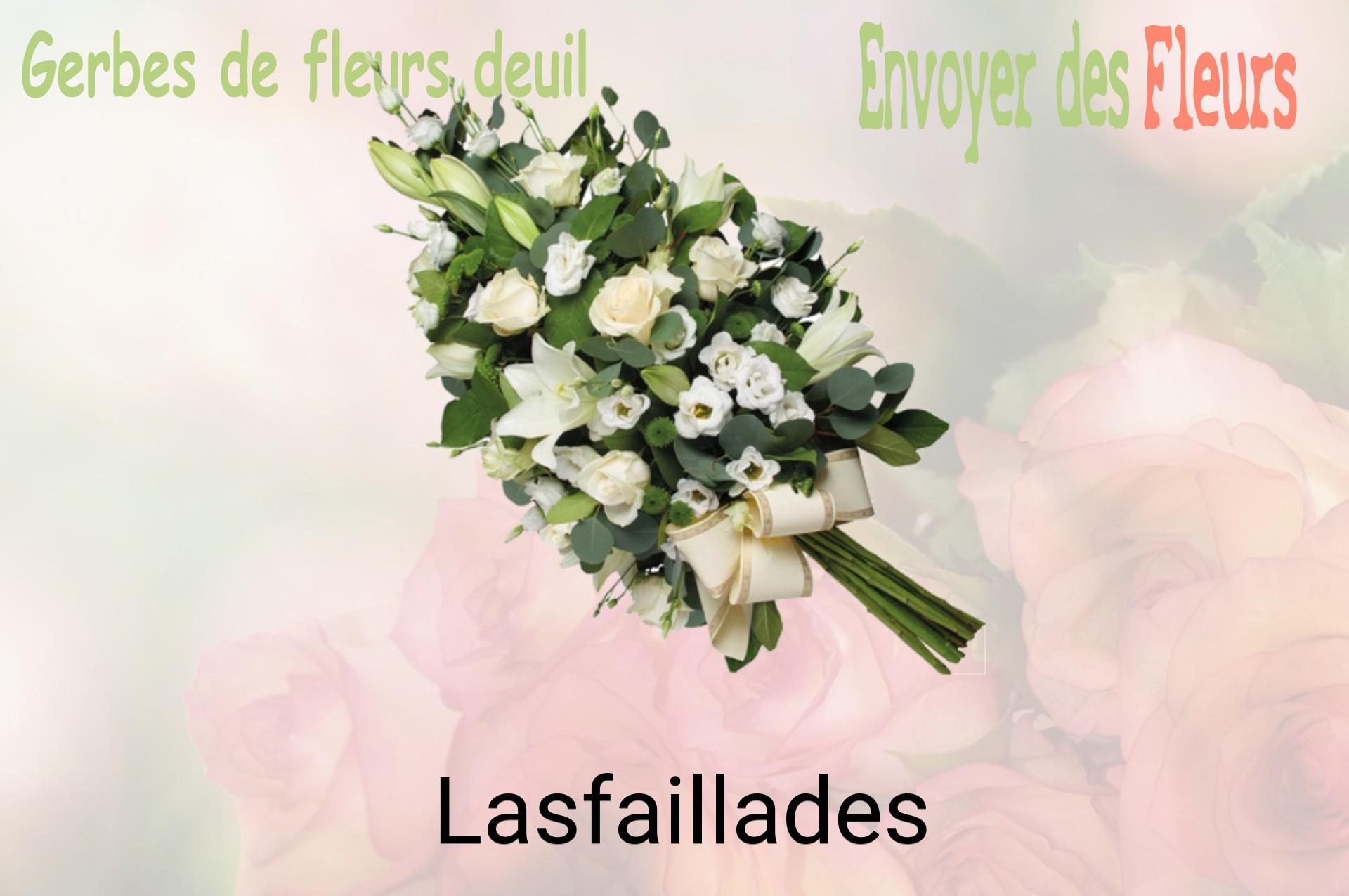 Gerbe de fleurs de deuil livrée à Lasfaillades